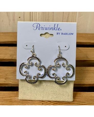 Earrings-Periwinkle Open Filigree Gifts