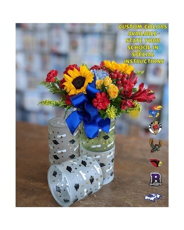 Custom Grad Vase owgradsm Flower Arrangement