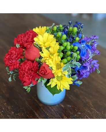 Rainbow Love Flower Arrangement
