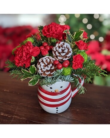 Sweet Frosty owT22x500a Flower Arrangement