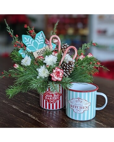 Peppermint Mug ow22x011a Flower Arrangement