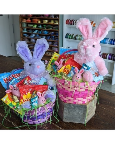 Easter Basket (pink or purple) ow23eb001 Gift Basket