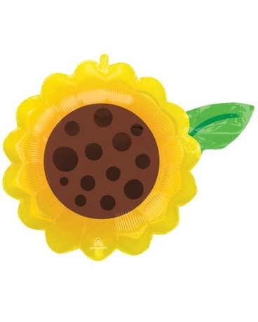 Sunflower Mylar 19in Flower Arrangement