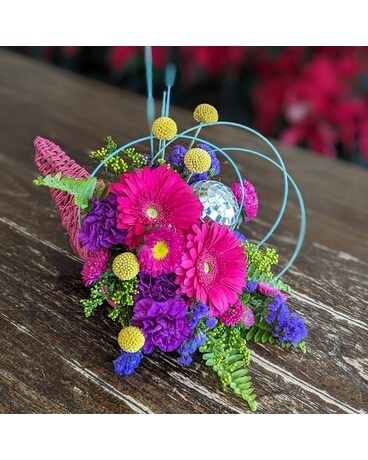 Disco Ball Cornucopia ow23t001 Flower Arrangement