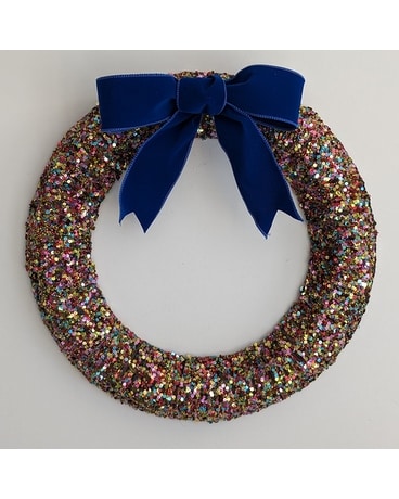 Multi Sequined Wreath ow23x028 Gifts