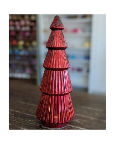 Red Glass Mercury Tree ow23x033 Gifts