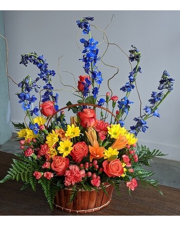 Sunset Basket owfnar005 Funeral Arrangement