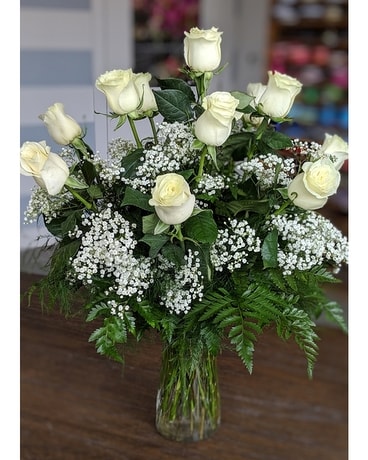 White Roses Flower Arrangement