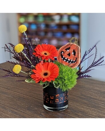 Happy Halloween Flower Arrangement