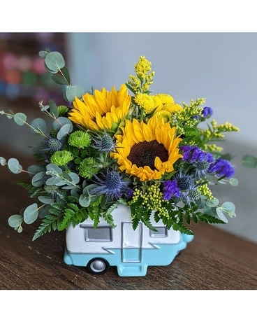 Retro Road Tripper Flower Arrangement