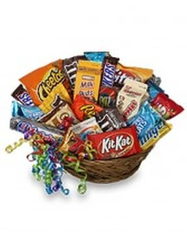 JUNK FOOD Basket Gift Basket