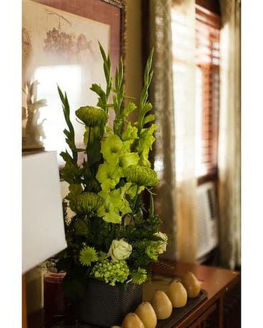 Chartreuse and Lime Specialty Arrangement