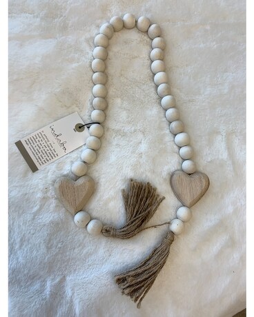 White Indaba Heart Blessing Beads Gifts
