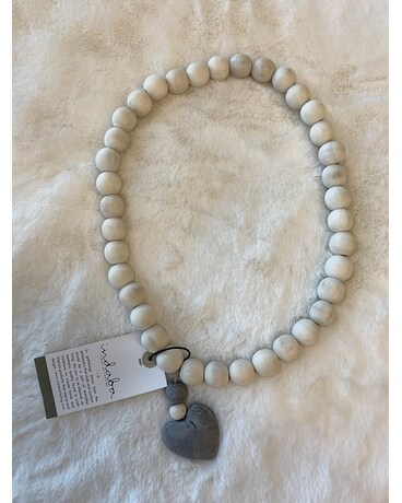 Natural Round Blessing Heart Beads Flower Arrangement