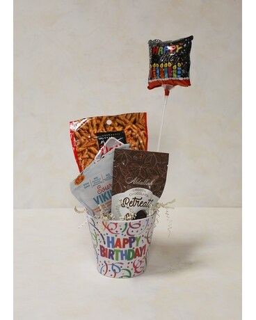 Birthday Treat Set Flower Arrangement
