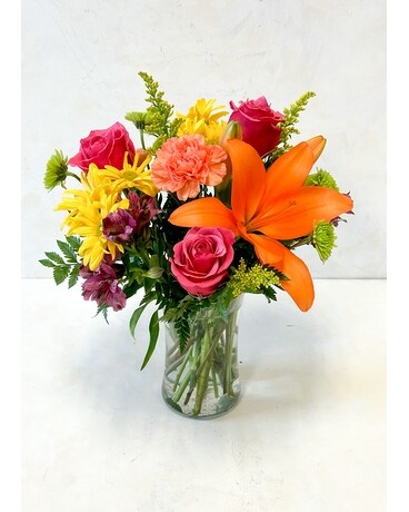 Bright Delight Vase Flower Arrangement