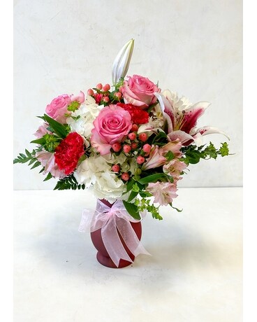 Pink Passion Flower Arrangement