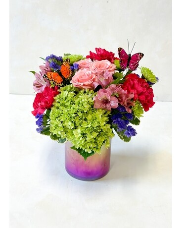 Butterfly Iridescence Flower Arrangement