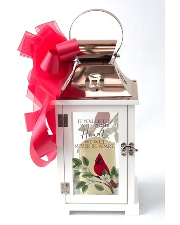 Cardinal Medium White Lantern with Copper Top Custom product