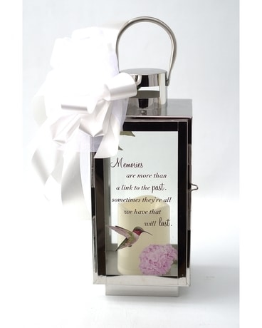 Large Silver Metal Hummingbird Lantern Custom product