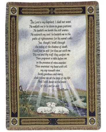 23rd Psalm Tapestry Custom product