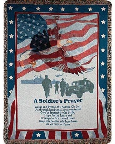 A Soldier's Prayer Tapestry Custom product