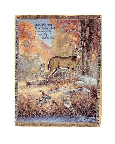 Fur Feathers and Fall Tapestry Custom product