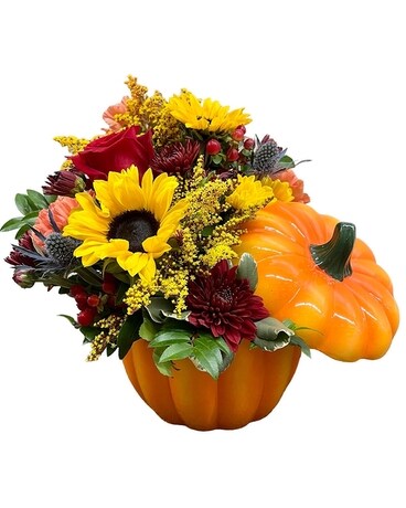 Pretty Pumpkin Arrangement Flower Arrangement