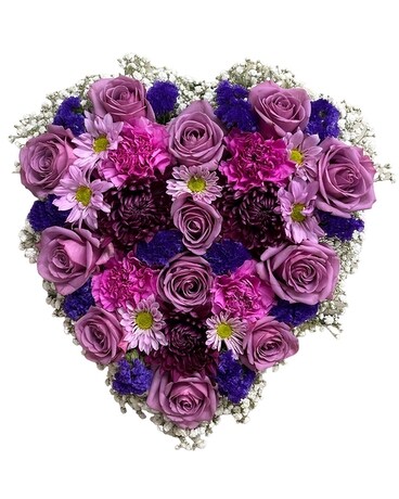 Purple Heart Casket Spray Funeral Casket Spray Flowers