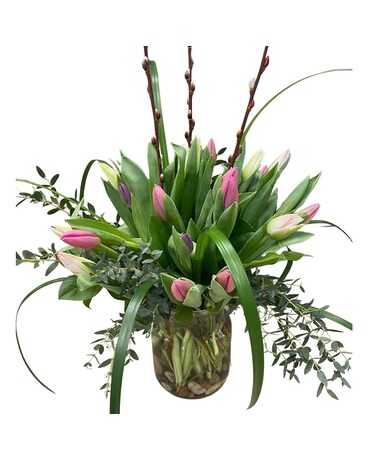 Tulip Time Treasure Flower Arrangement