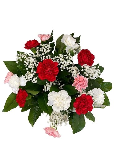 Mixed Carnations Bouquet Flower Arrangement