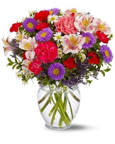 Pink and Purple Inspiration Flower Arrangement