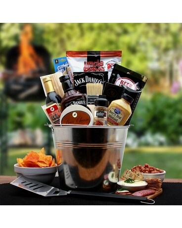 BBQ Lovers Gift Pail Gift Basket