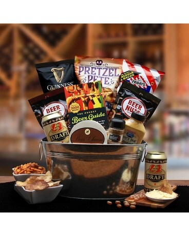 Beer Lovers Gift Pail Gift Basket