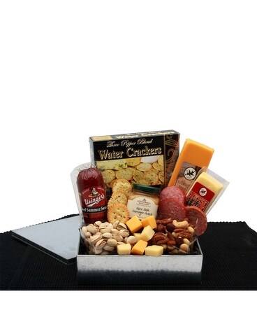 Gourmet Sausage & Cheese Snack Sampler Gift Basket