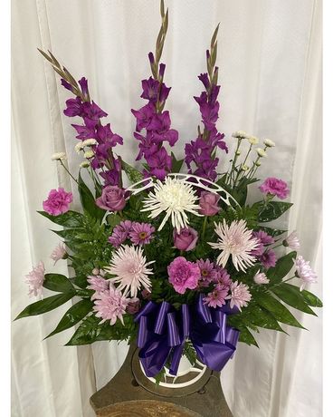 Sympathy Basket by RFS Basket Arrangement