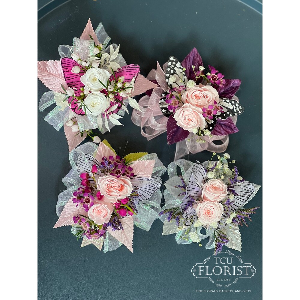 Butterfly Corsages in Fort Worth TX - TCU Florist & Flower Delivery