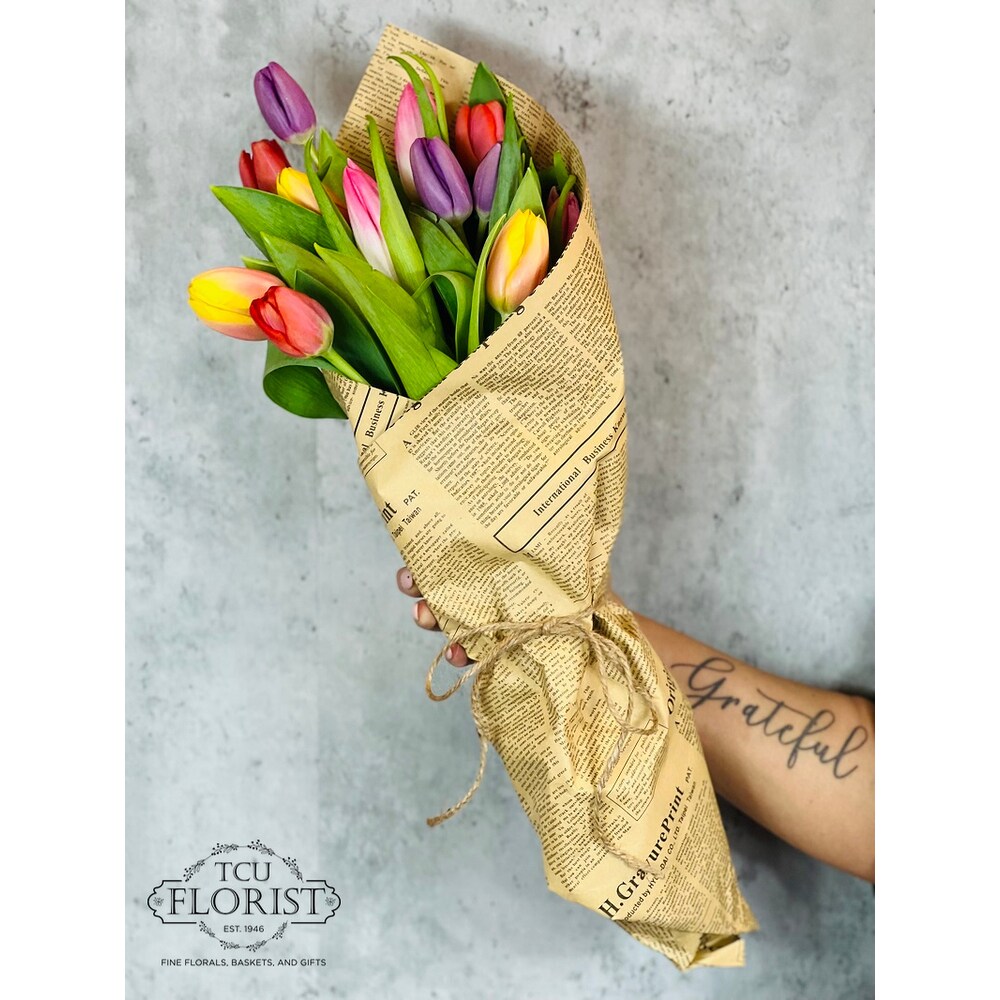 Market Tulips Bouquet in Fort Worth TX - TCU Florist & Flower Delivery