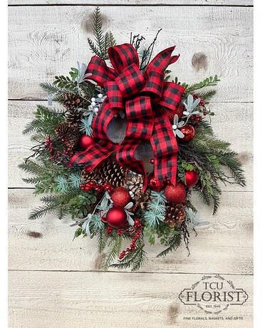 Buffalo Plaid Wreath Gifts