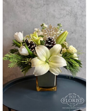 Sleigh Bells Bling Flower Arrangement