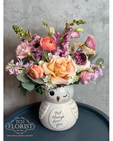 Owl Always Love You Flower Arrangement