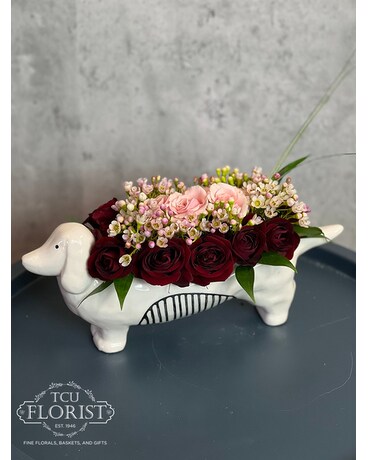 Puppy Love Flower Arrangement
