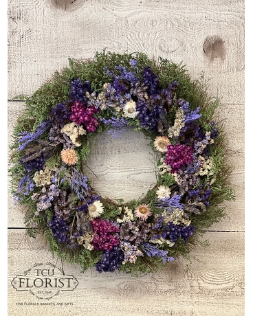 San Anselmo Preserved Wreath Flower Arrangement