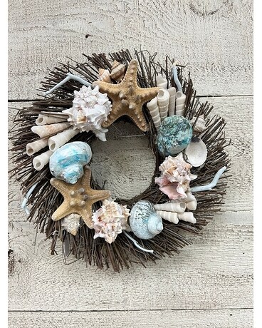 Sea Shell Wreath (pastel shells) Gifts
