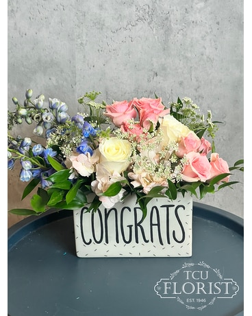 Congrats - Delta Gamma Flower Arrangement