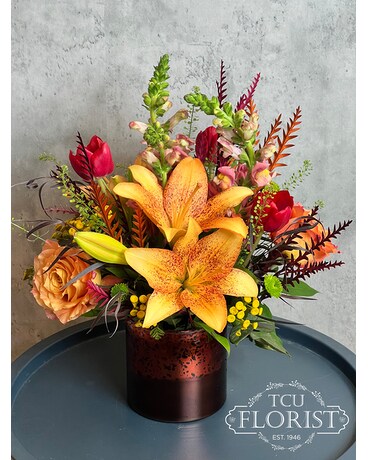 Copper Sunset Flower Arrangement