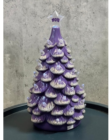 Vintage TCU Lighted Christmas Tree Gifts