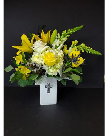 Cross of Hope Flower Arrangement