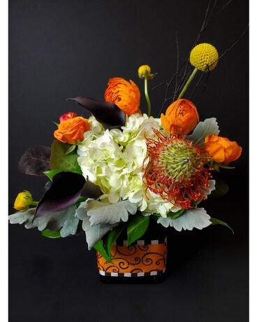 Candy Corn Flower Arrangement