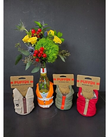 Beer Buddies Flower Arrangement